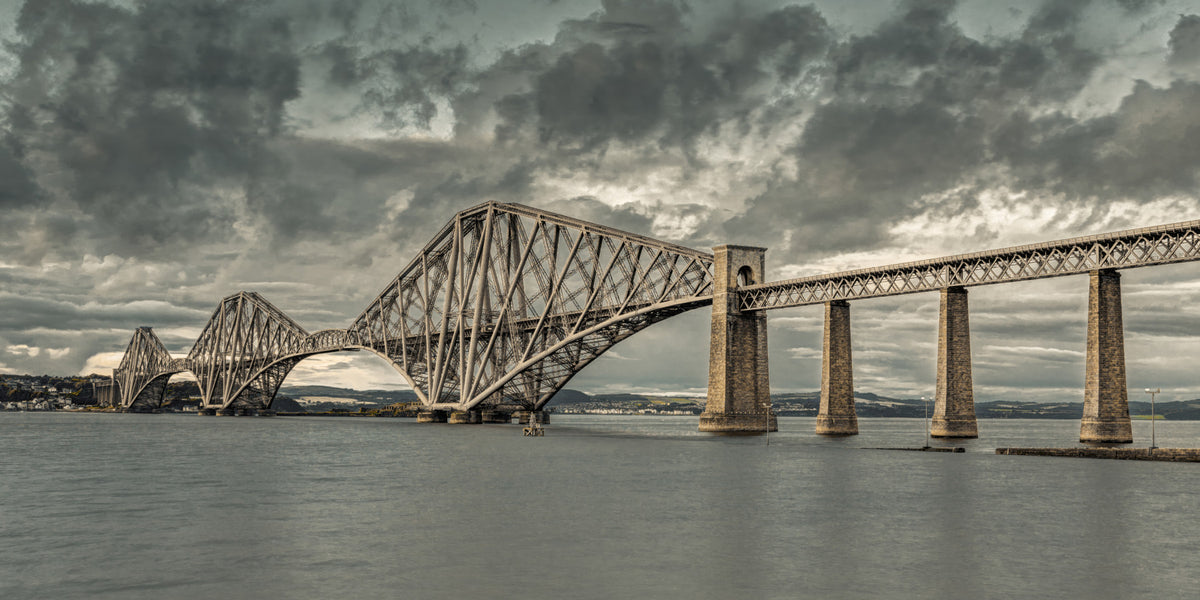 Historic Forth Rail Bridge View Wall Mural in your room — zoomed