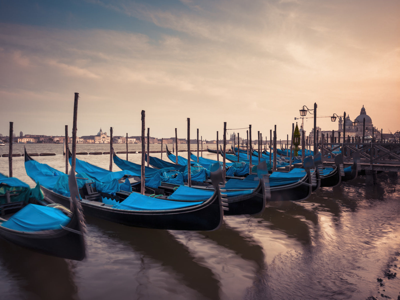 Twilight Gondolas Wall Mural