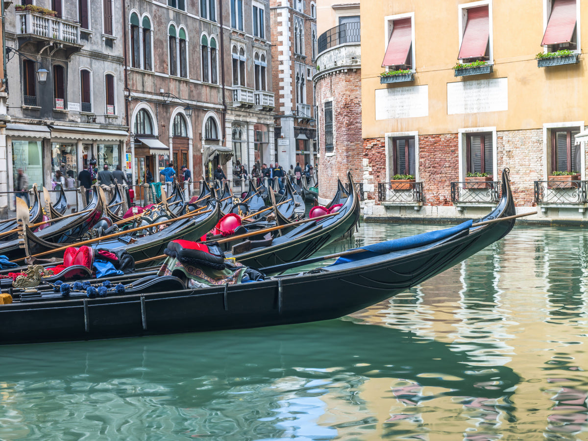 Venetian Gondolas Serenity Wall Mural in your room — zoomed