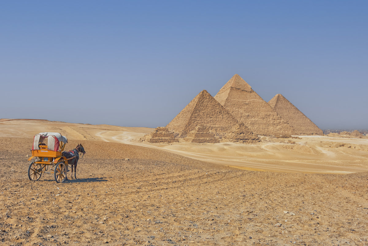 Pyramids of Giza Wall Mural in your room — zoomed