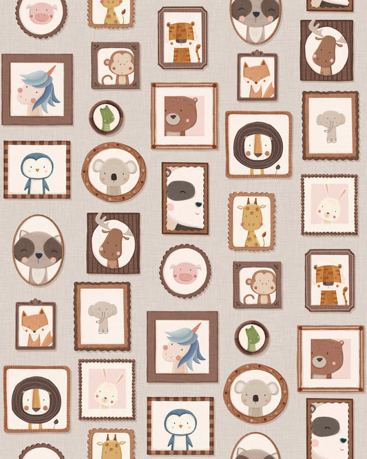 Animal Gallery Wall Wallpaper⁠