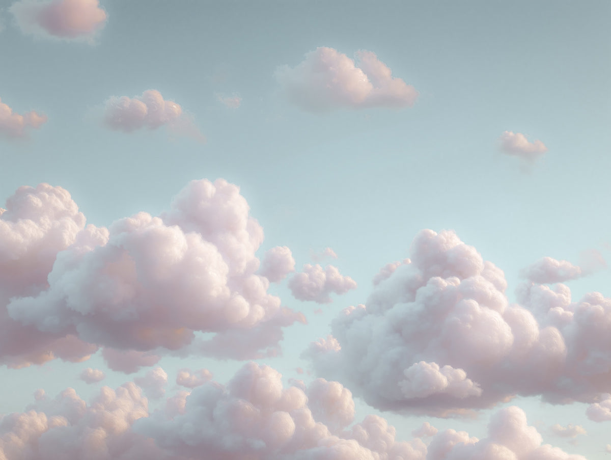 Dreamy Skies Wall Mural in your room — zoomed