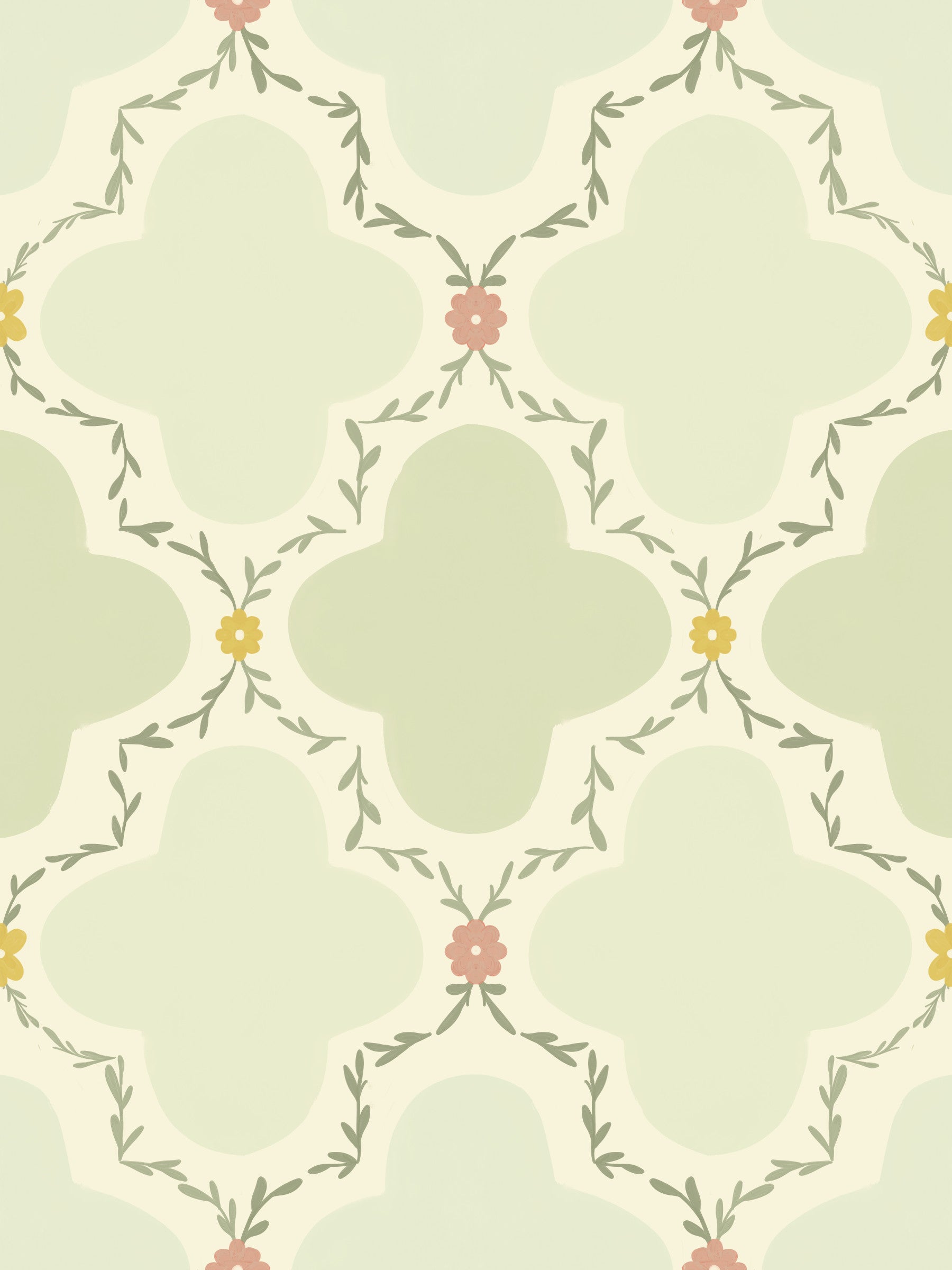 Garden Trellis Wallpaper⁠