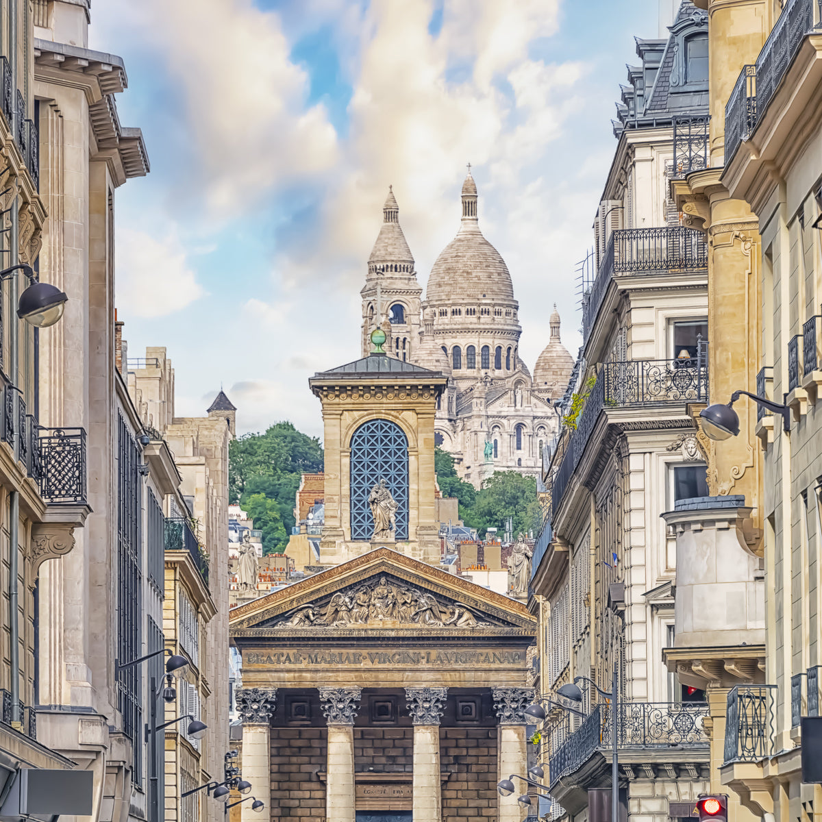 Parisian View Wall Mural in your room