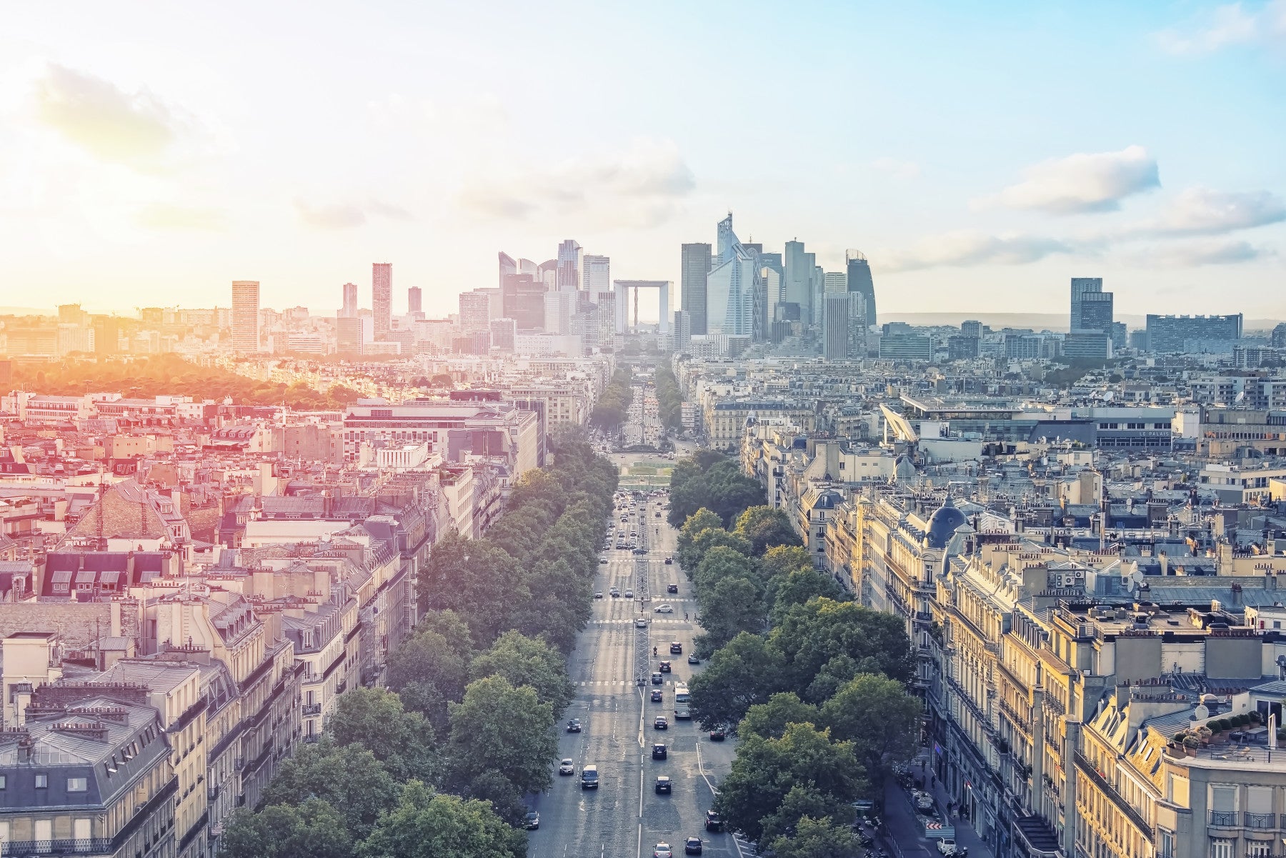 Sunrise Over Paris Wall Mural