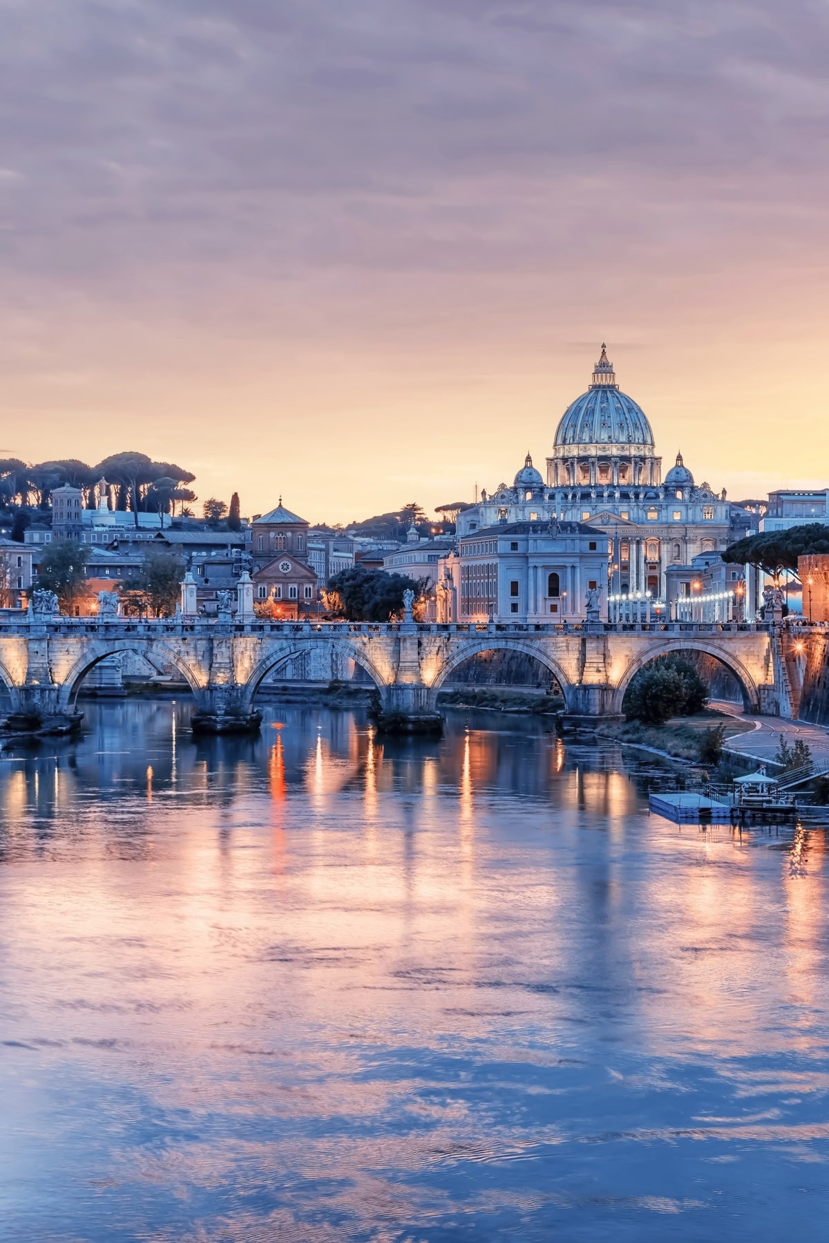 Eternal City Dusk Wall Mural in your room — zoomed
