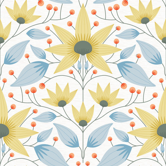 Pale Bloom Symphony Wallpaper⁠