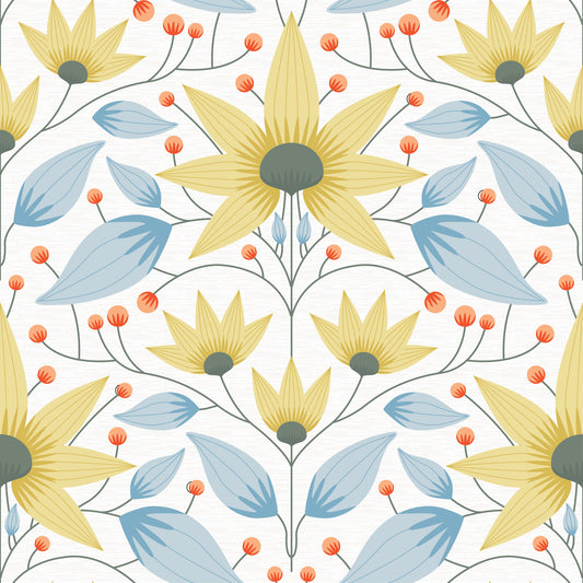 Pale Bloom Symphony Wallpaper⁠