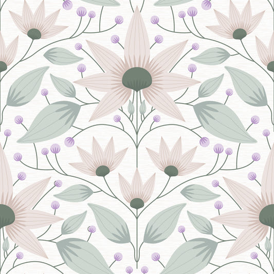 Bloom Symmetry boho Wallpaper⁠