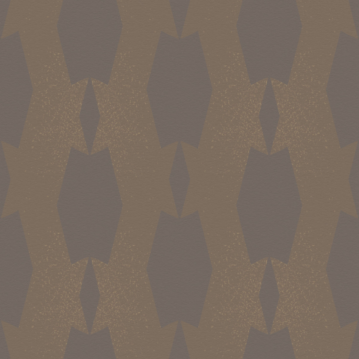 Earthy Echoes Muted Brown Geometric Wallpaper⁠ in your room