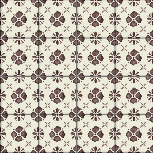 Farmhouse Classic Backsplash Choco Wallpaper⁠