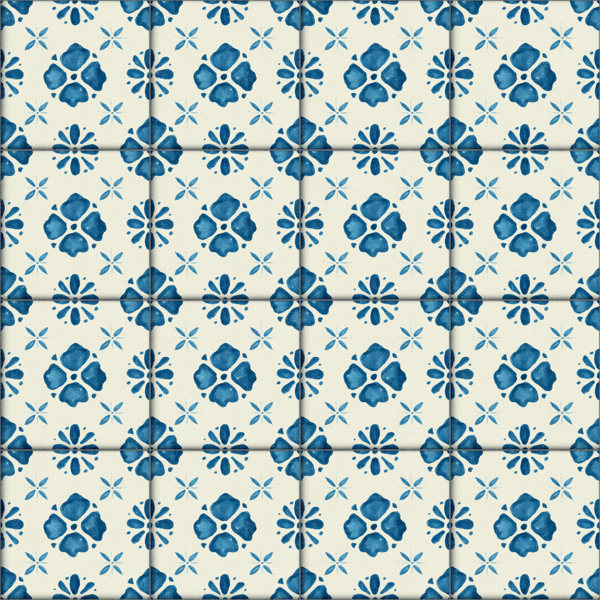 Farmhouse Classic Backsplash Blue Wallpaper⁠ in your room