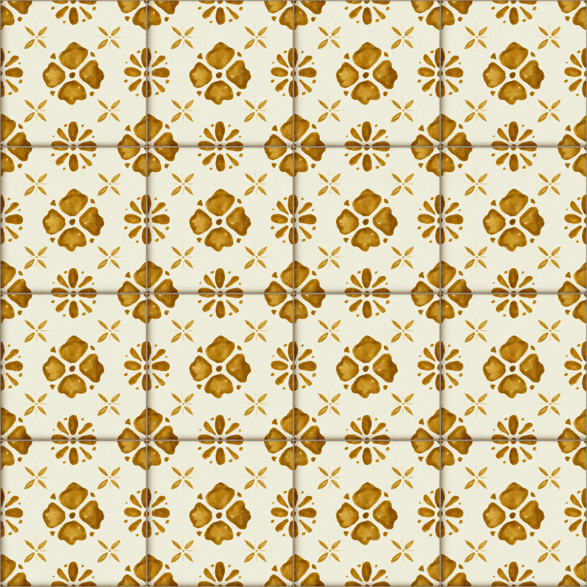Farmhouse Classic Backsplash Gold Wallpaper⁠ in your room — zoomed