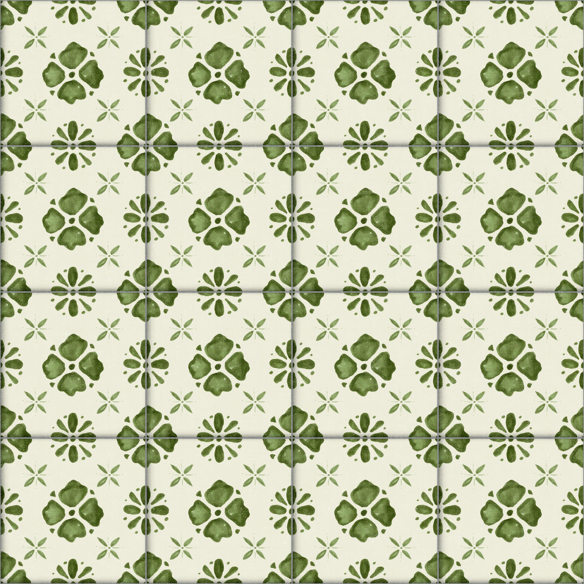Farmhouse Classic Backsplash Olive Wallpaper⁠ in your room — zoomed