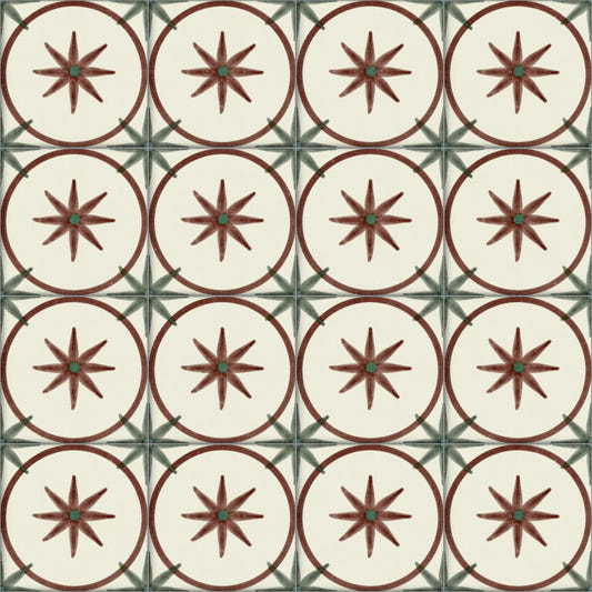 Farmhouse Timeless Backsplash Clay Wallpaper⁠