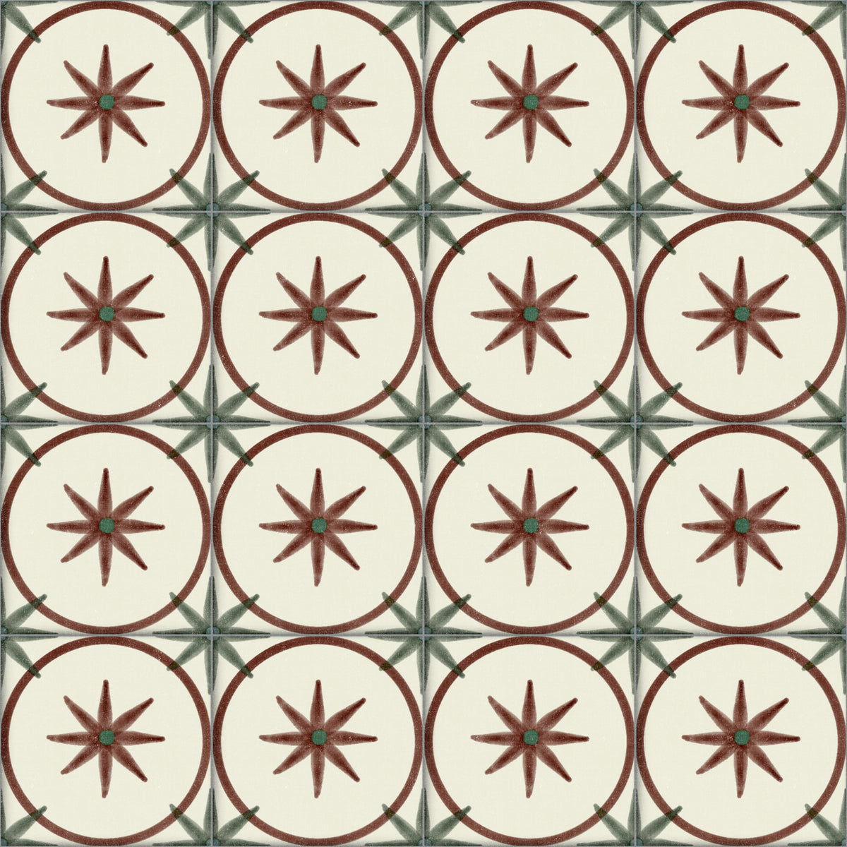 Farmhouse Timeless Backsplash Clay Wallpaper⁠ in your room