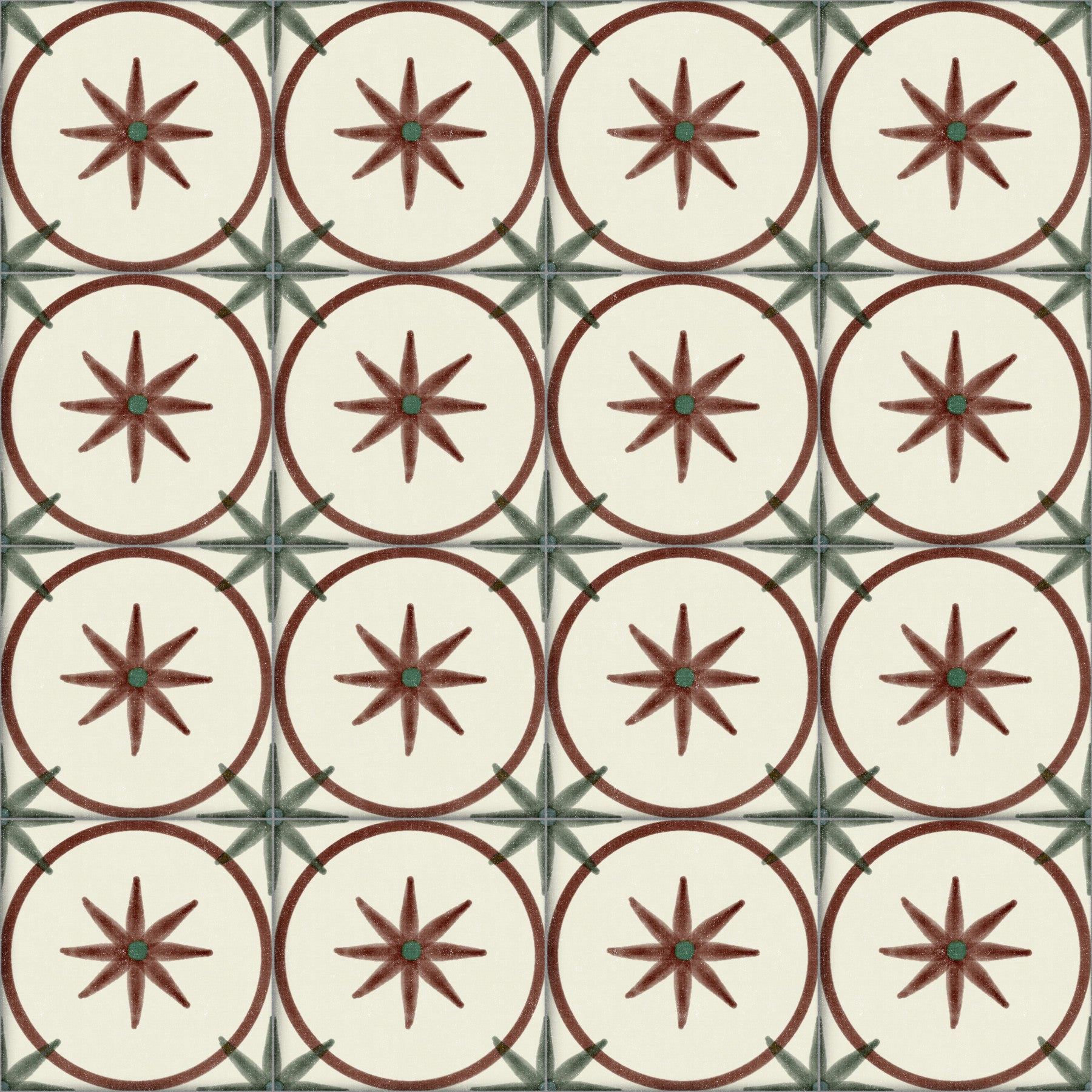 Farmhouse Timeless Backsplash Clay Wallpaper⁠