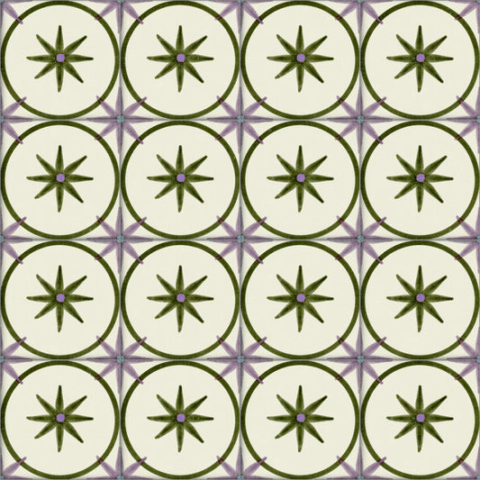 Farmhouse Timeless Backsplash Olive Wallpaper⁠