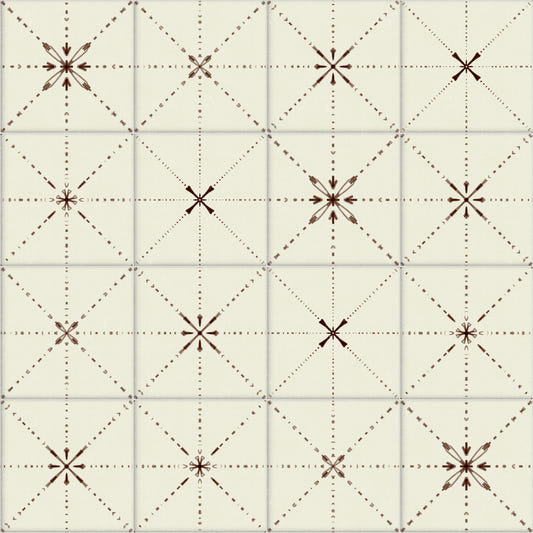 Farmhouse Delicate Backsplash Choco Wallpaper⁠