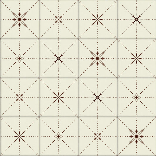 Farmhouse Delicate Backsplash Choco Wallpaper⁠