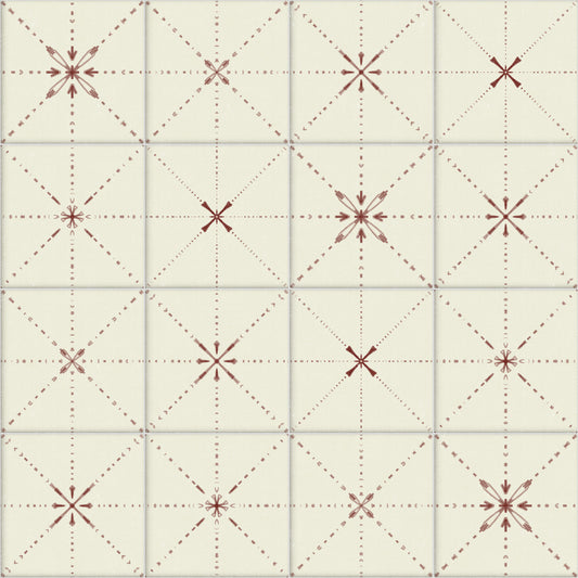 Farmhouse Delicate Backsplash Clay Wallpaper⁠