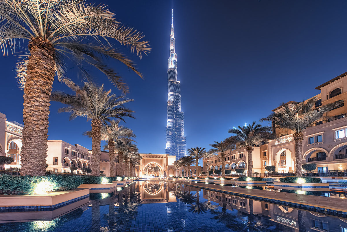 Burj Reflection Wall Mural in your room
