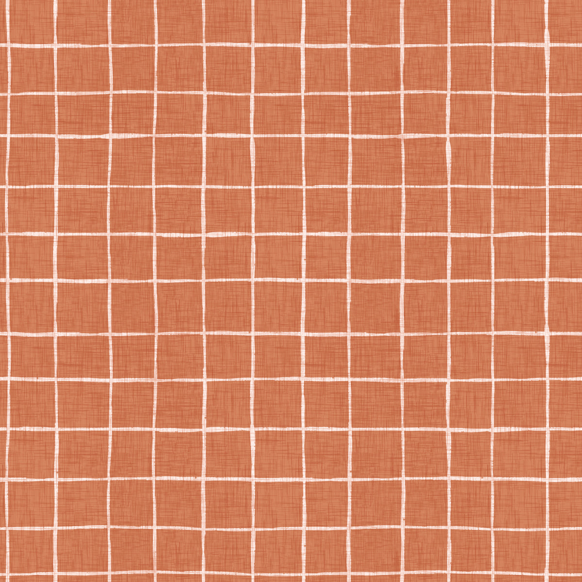 Terracotta Grid Wallpaper⁠ in your room — zoomed