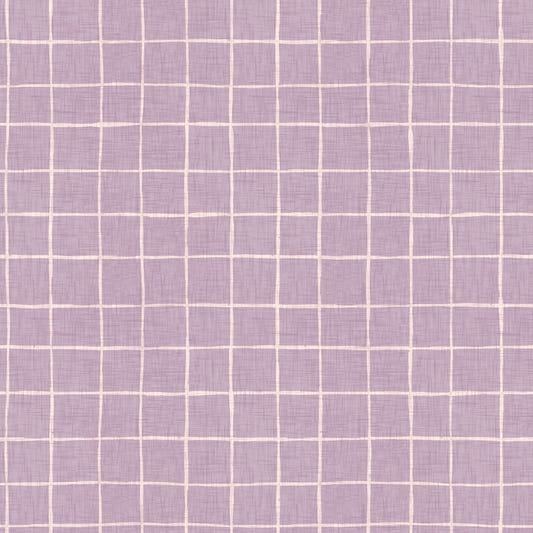 Lavender Linen Grid Wallpaper⁠