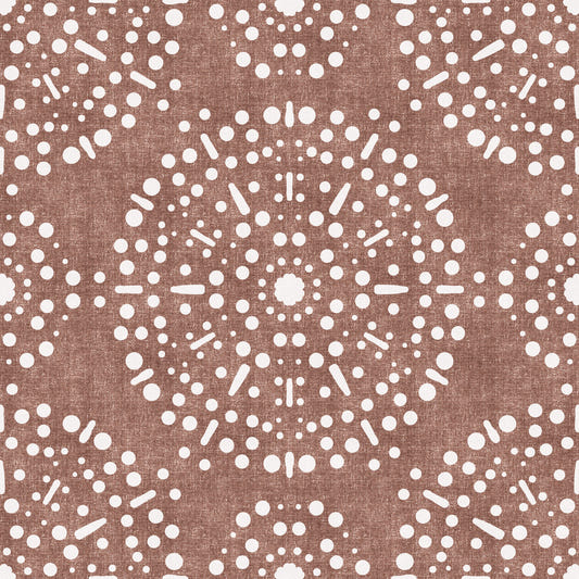 Boho Fireworks Grunge Terracotta Red Wallpaper⁠