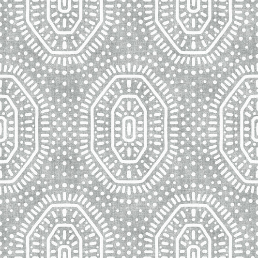 Boho Octagons Crochet Grunge Grey Clouds Wallpaper⁠