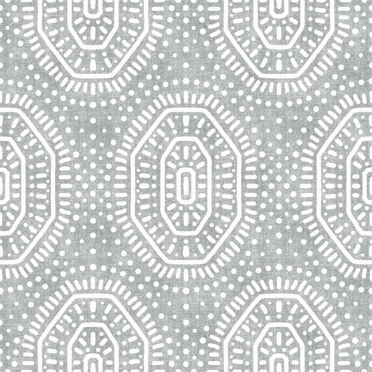 Boho Octagons Crochet Grunge Grey Clouds Wallpaper⁠ in your room