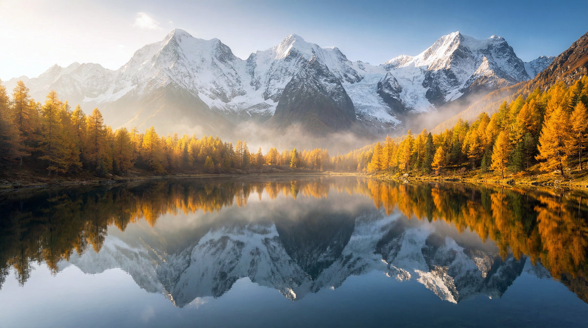Mirror Mountain Vista Wall Mural in your room
