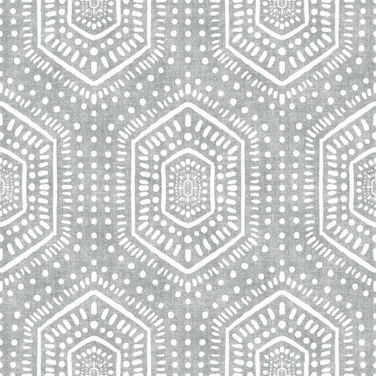 Boho Painted Grunge Grey Clouds Wallpaper⁠