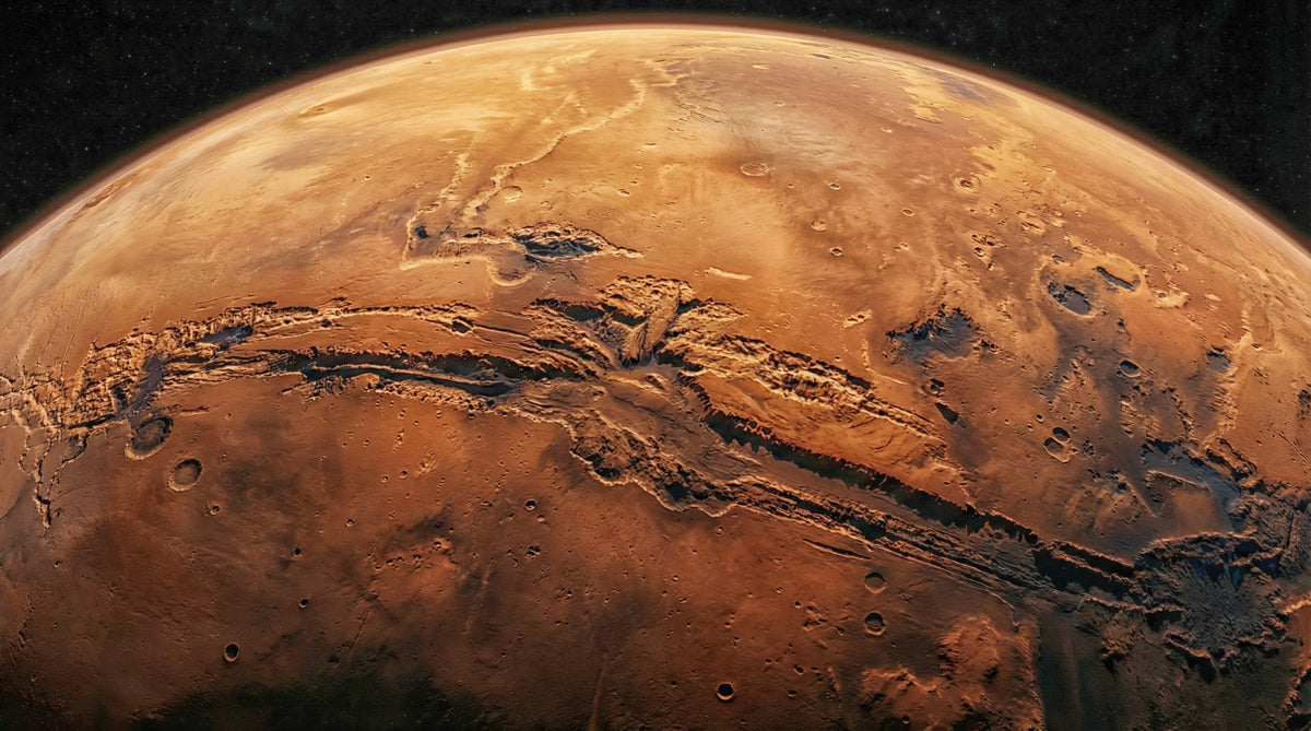 Martian Vista Wall Mural in your room — zoomed