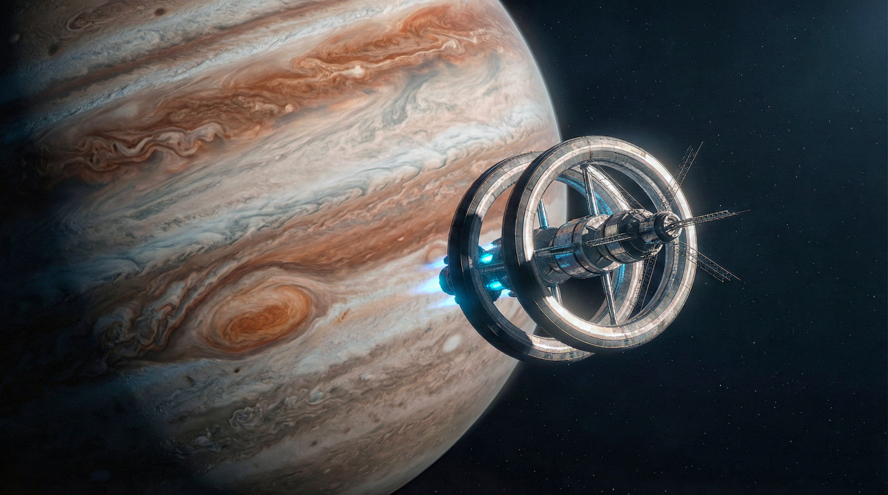 Cosmic Station Wall Mural