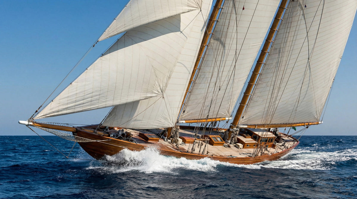 Sailing Serenity Wall Mural in your room — zoomed
