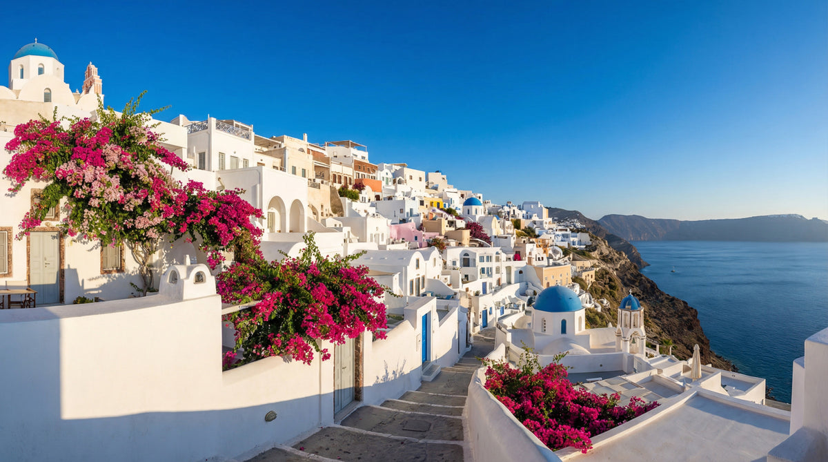 Santorini Dreamscape Wall Mural in your room