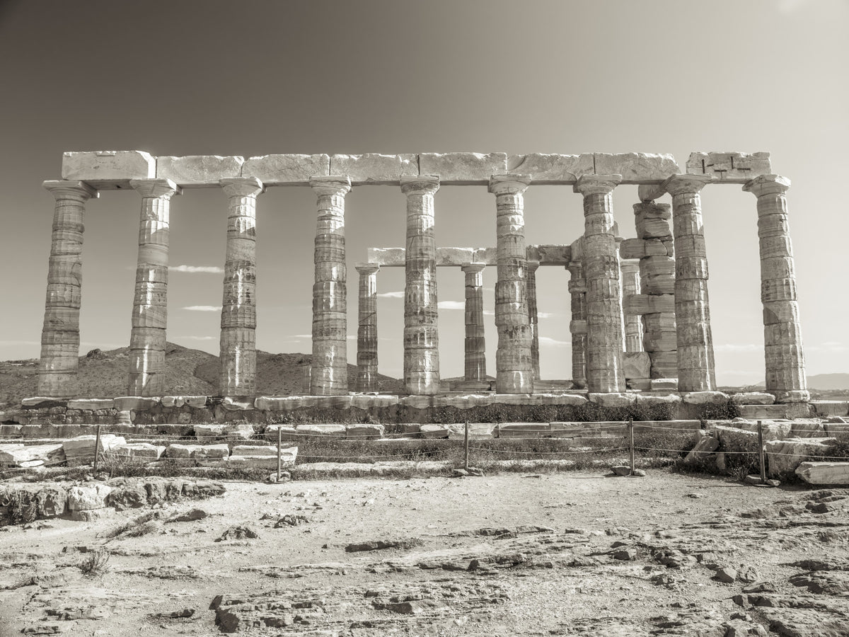 Temple of Poseidon Wall Mural in your room