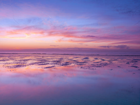 Sunrise at beach Wall Mural