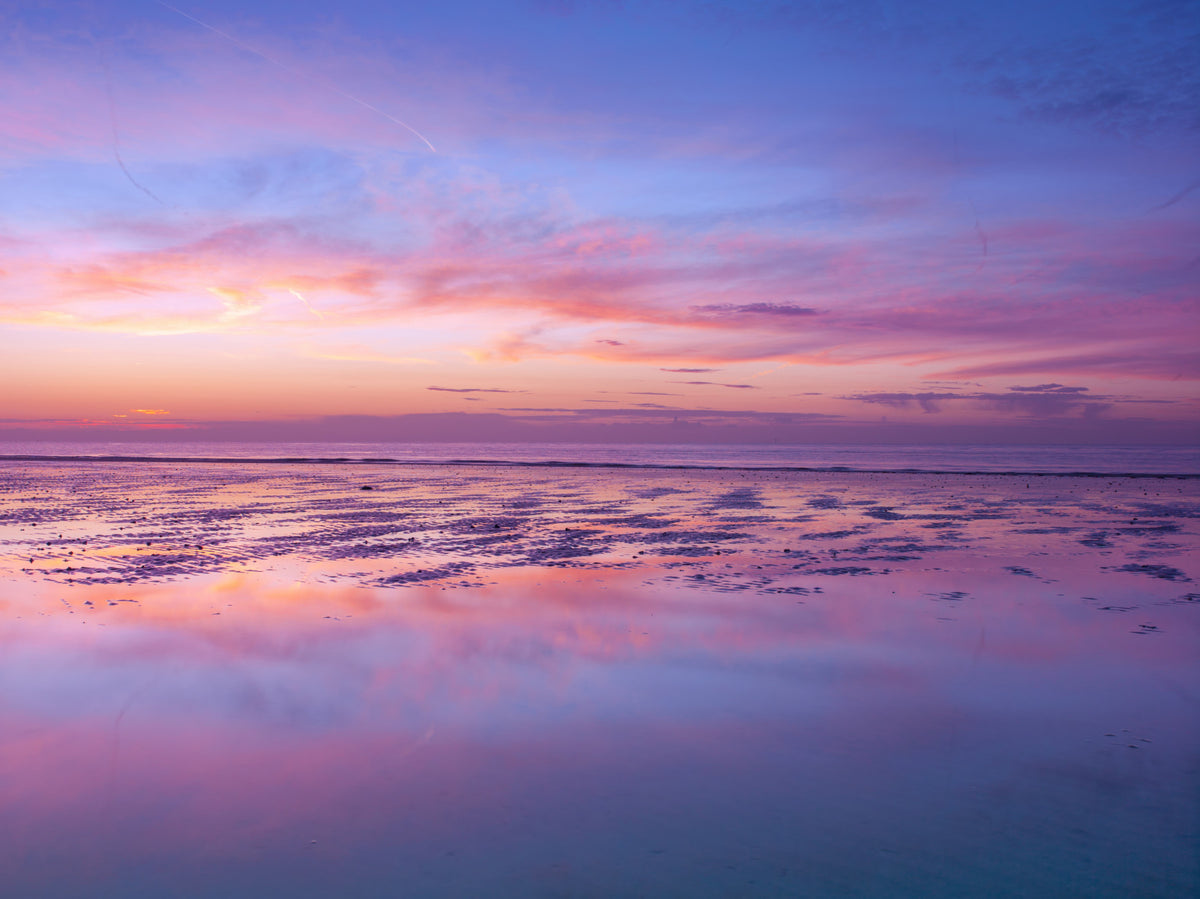 Sunrise at beach Wall Mural in your room