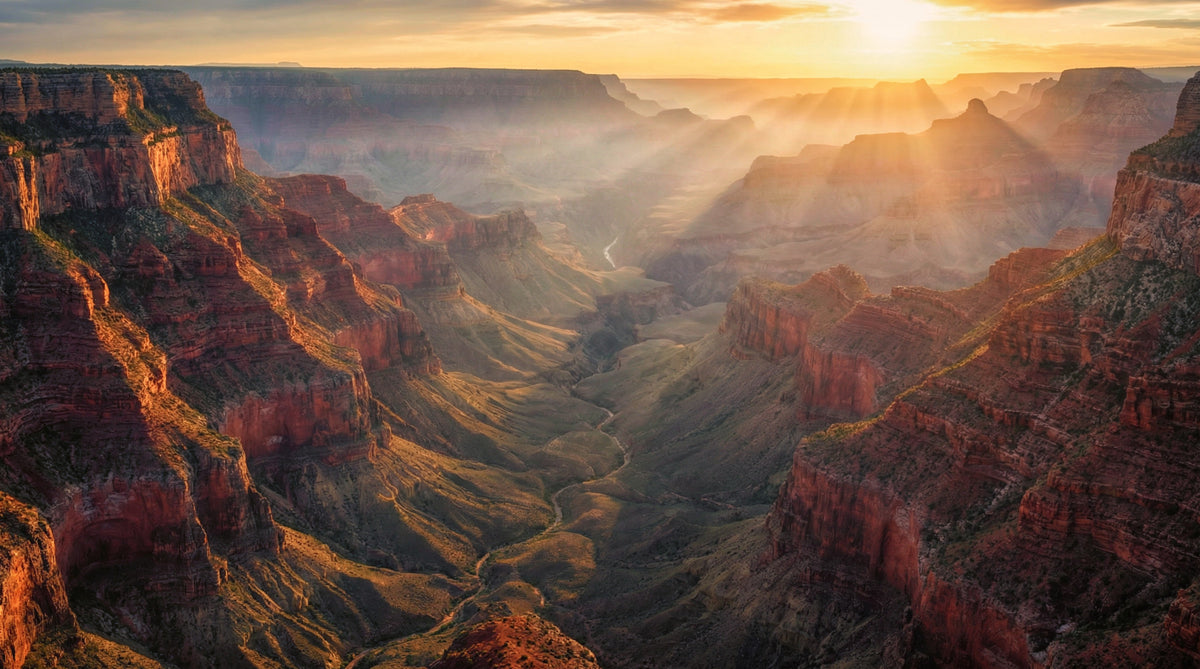 Canyon Sunrise Majesty Wall Mural in your room