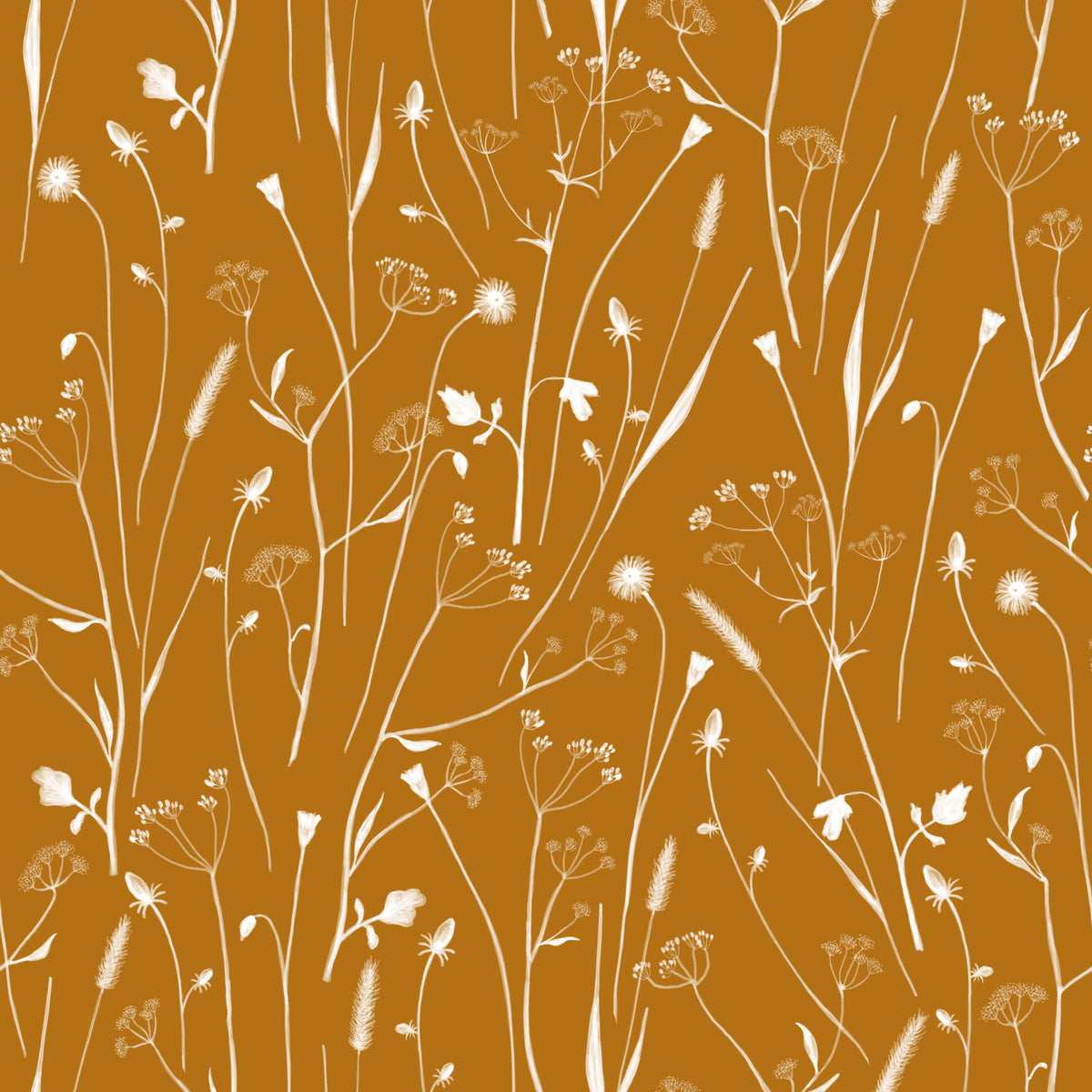 Homeland Floral Golden Wallpaper⁠