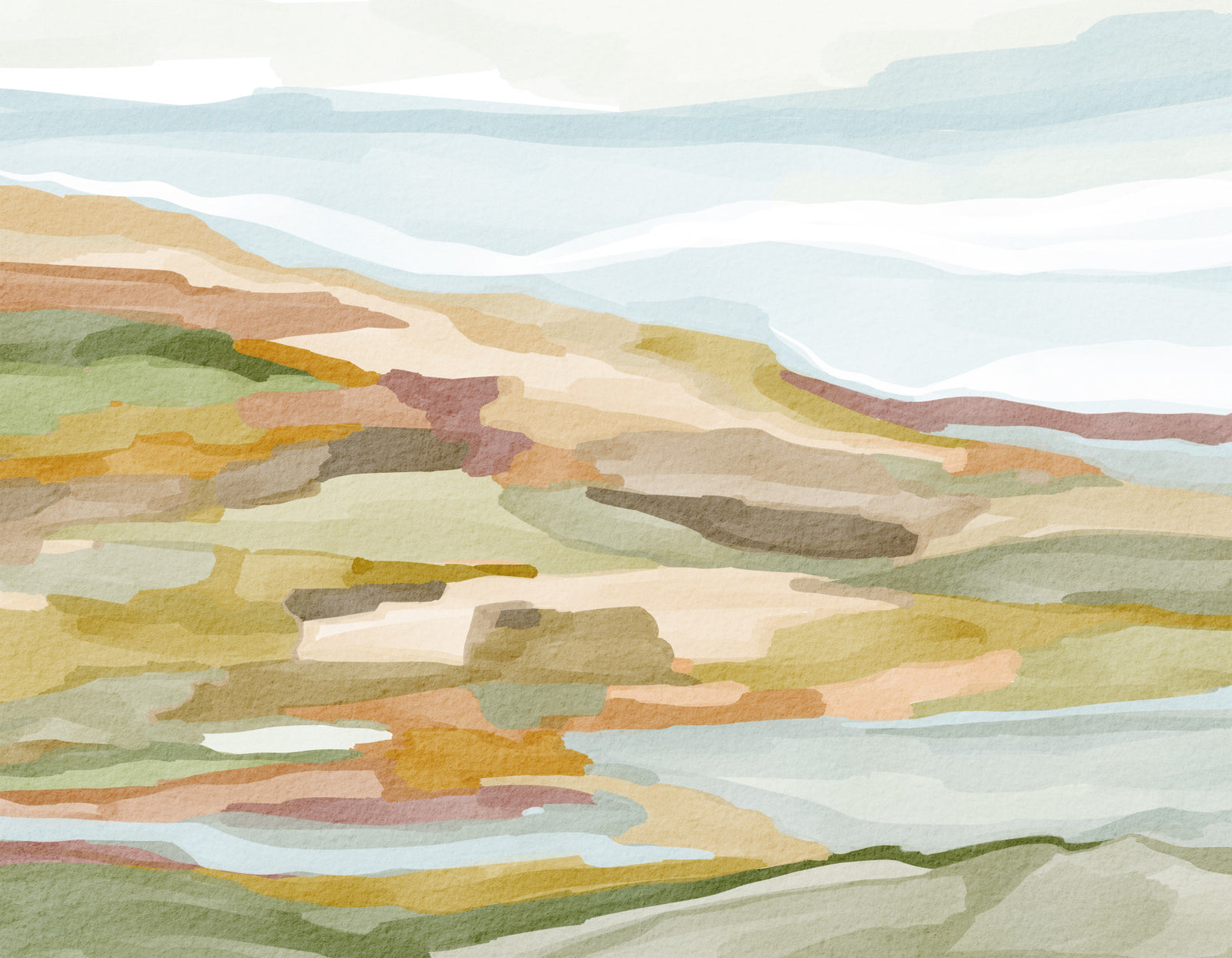 Painted Hills Wall Mural