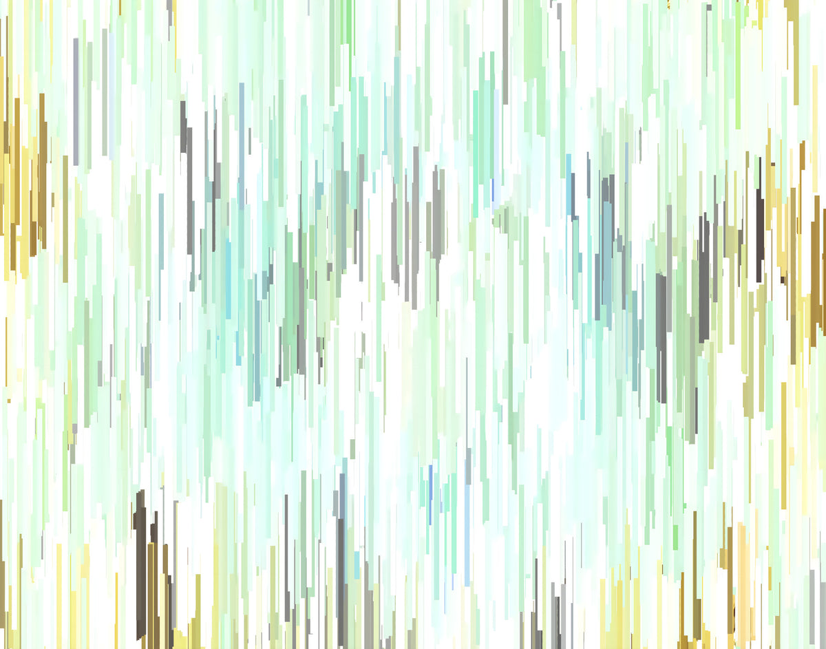 Teal Rain Geometric Spring Fall  Wall Mural in your room