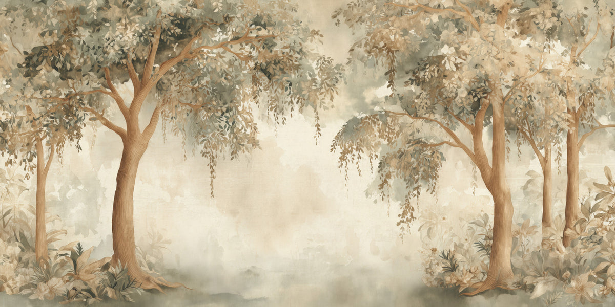 Willow Dreams – Forest Green Wall Mural