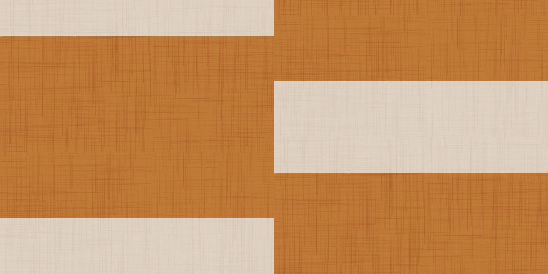 Minimal Stripe Block Terracotta Cream  Wallpaper⁠ in your room — zoomed