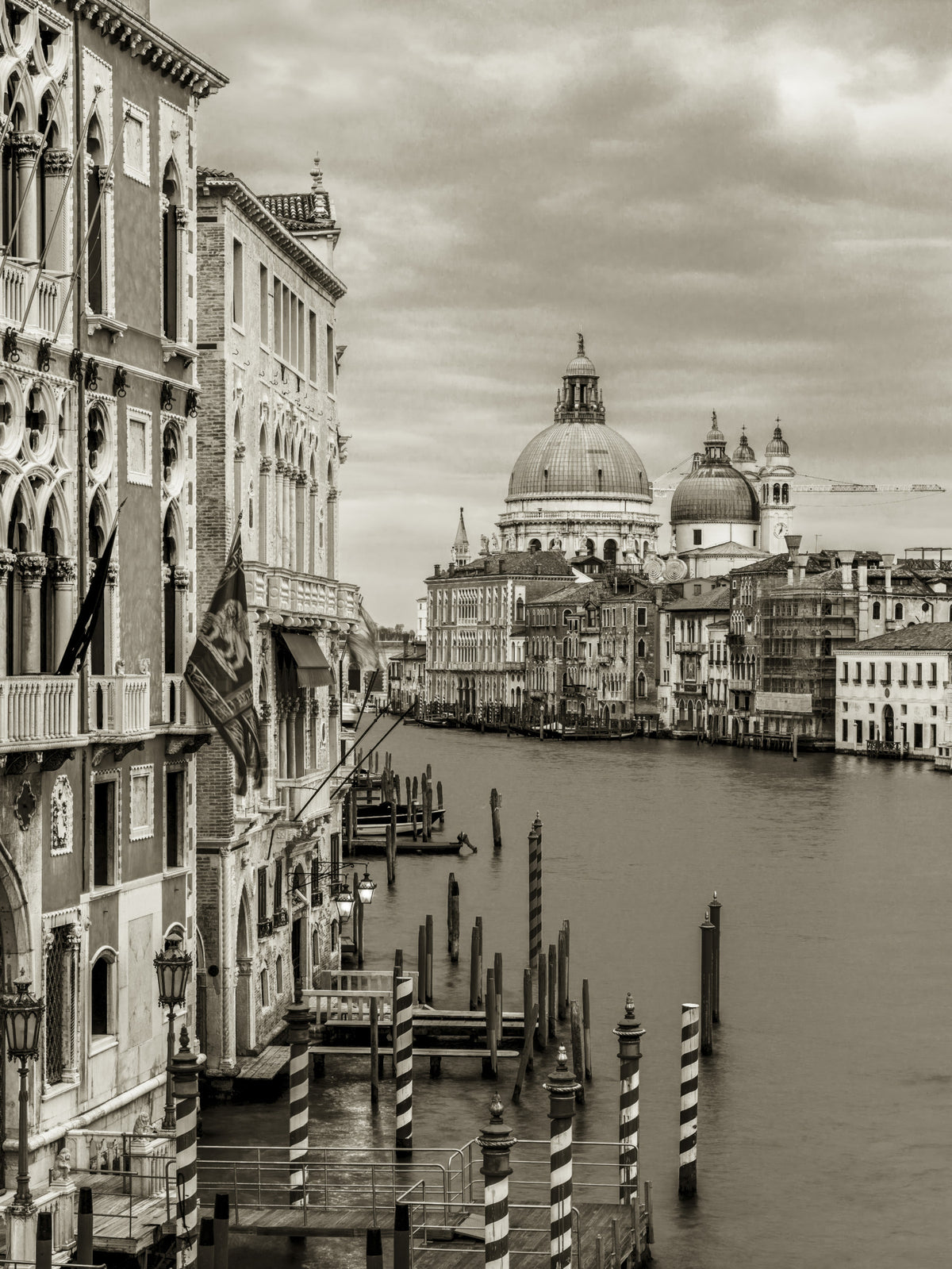 Vintage Venice View Wall Mural in your room