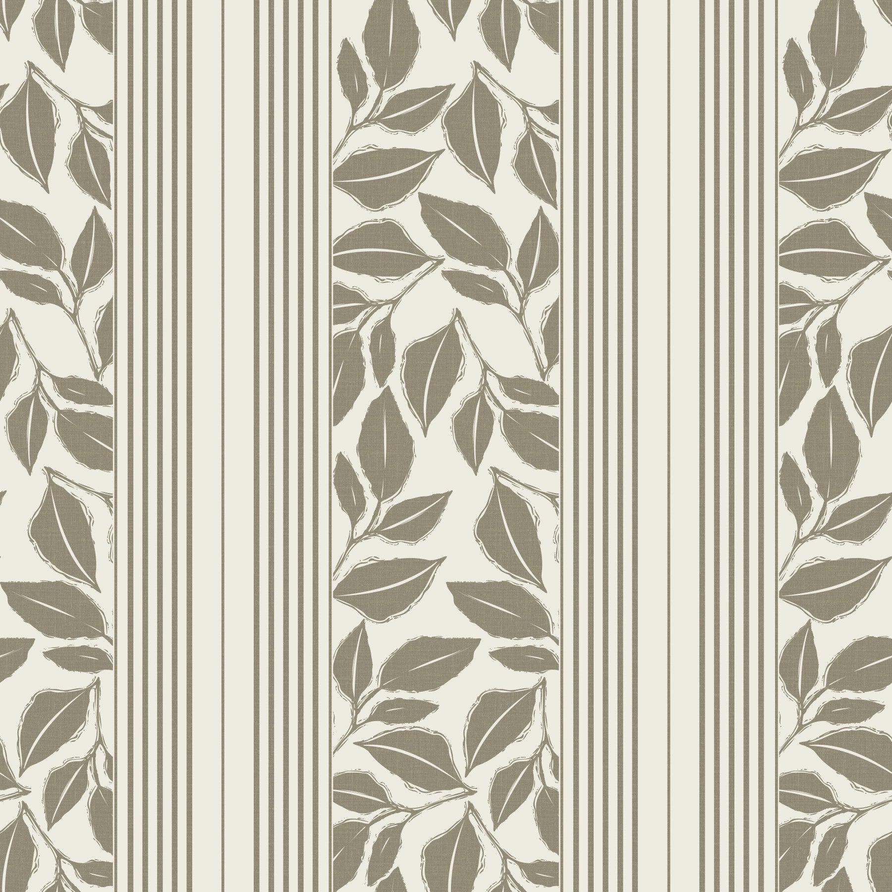 Vintage Trailing Foliage Olive Green Wallpaper⁠
