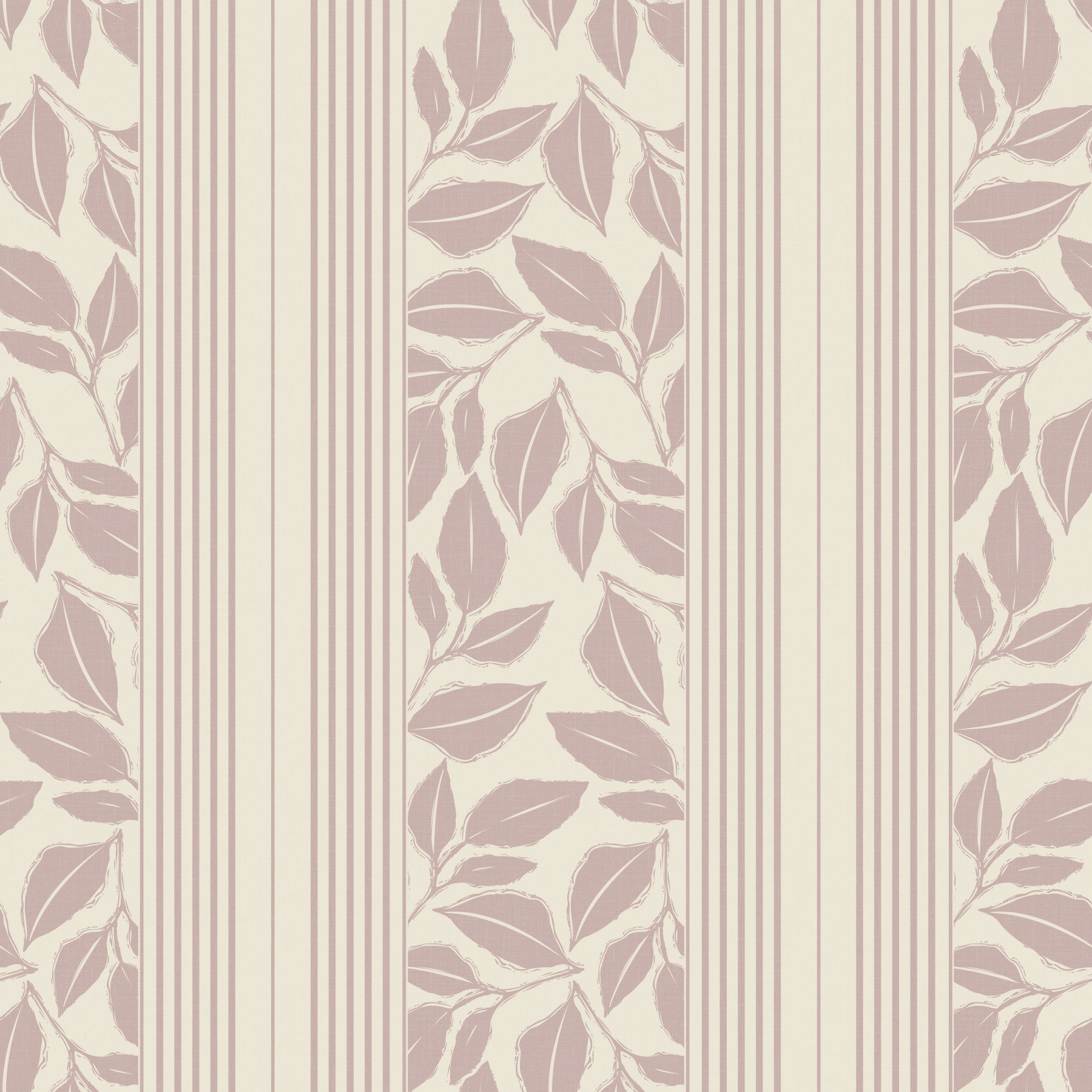 Vintage Trailing Foliage Mauve Wallpaper⁠