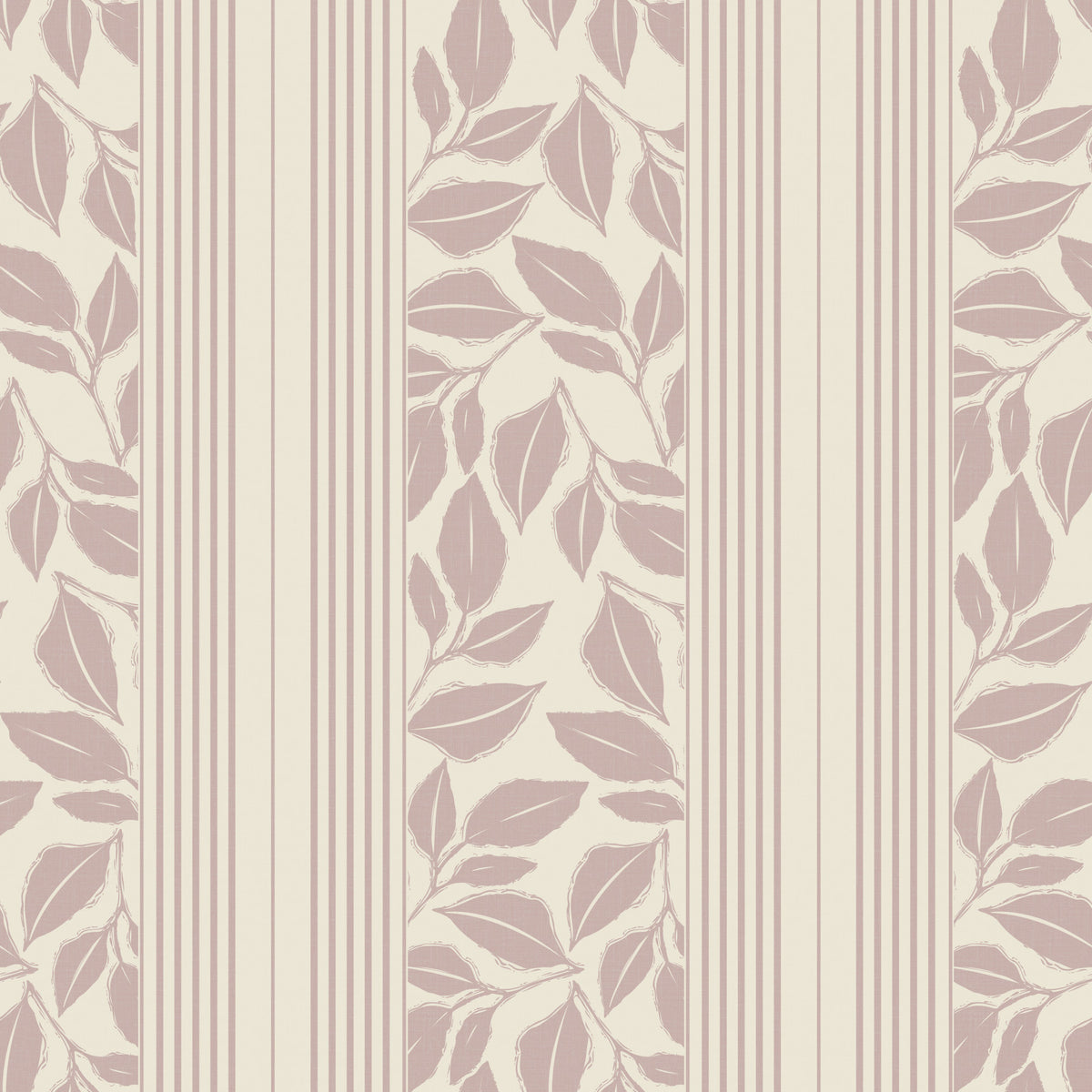 Vintage Trailing Foliage Mauve Wallpaper⁠ in your room